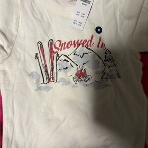 Hollister Kids 'Snowed In' Graphic Tee - Cream